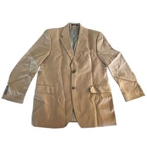 Ralph Lauren Men's Beige Brown Blazer Sport Coat Size 41R‎ Tailored Fit